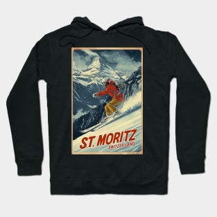 St. Moritz Switzerland Ski Hoodie